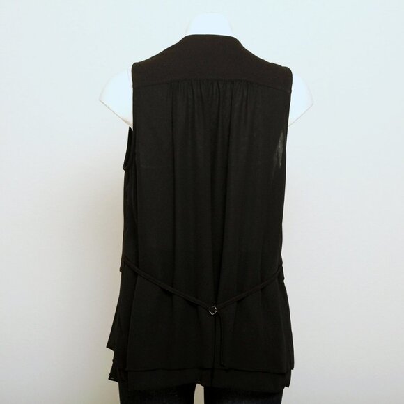 Shesmiss Chiffon Waterfall Layered Vest - Picture 4 of 15